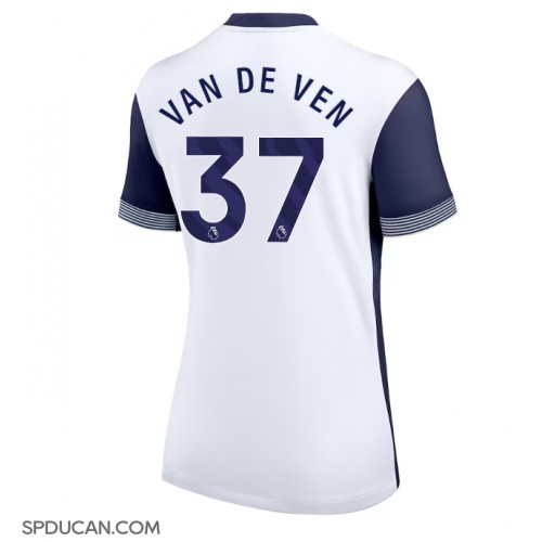 Zenski Nogometni Dres Tottenham Hotspur Micky van de Ven #37 Domaci 2024-25 Kratak Rukav